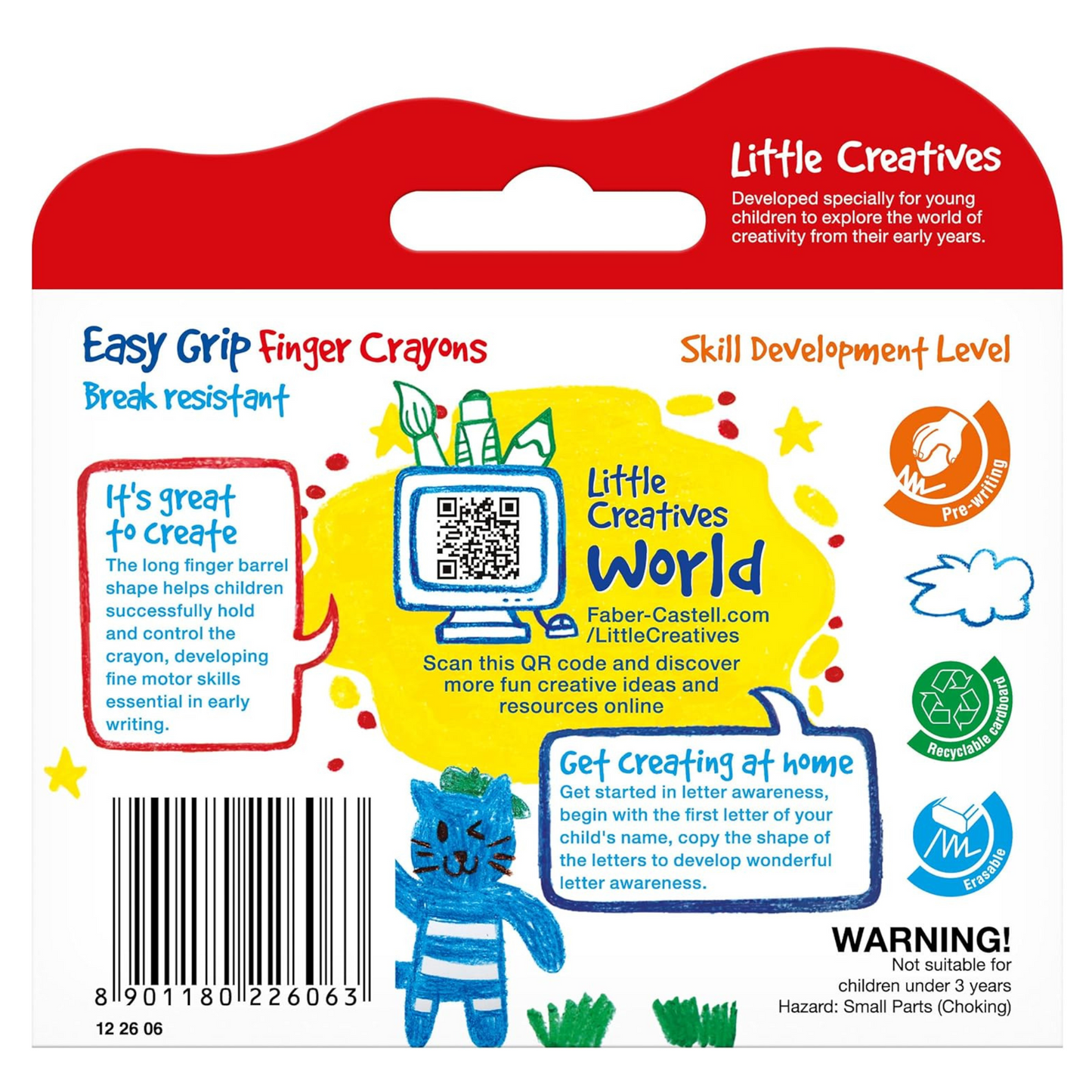 Little Creatives Easy Grip Finger Crayons