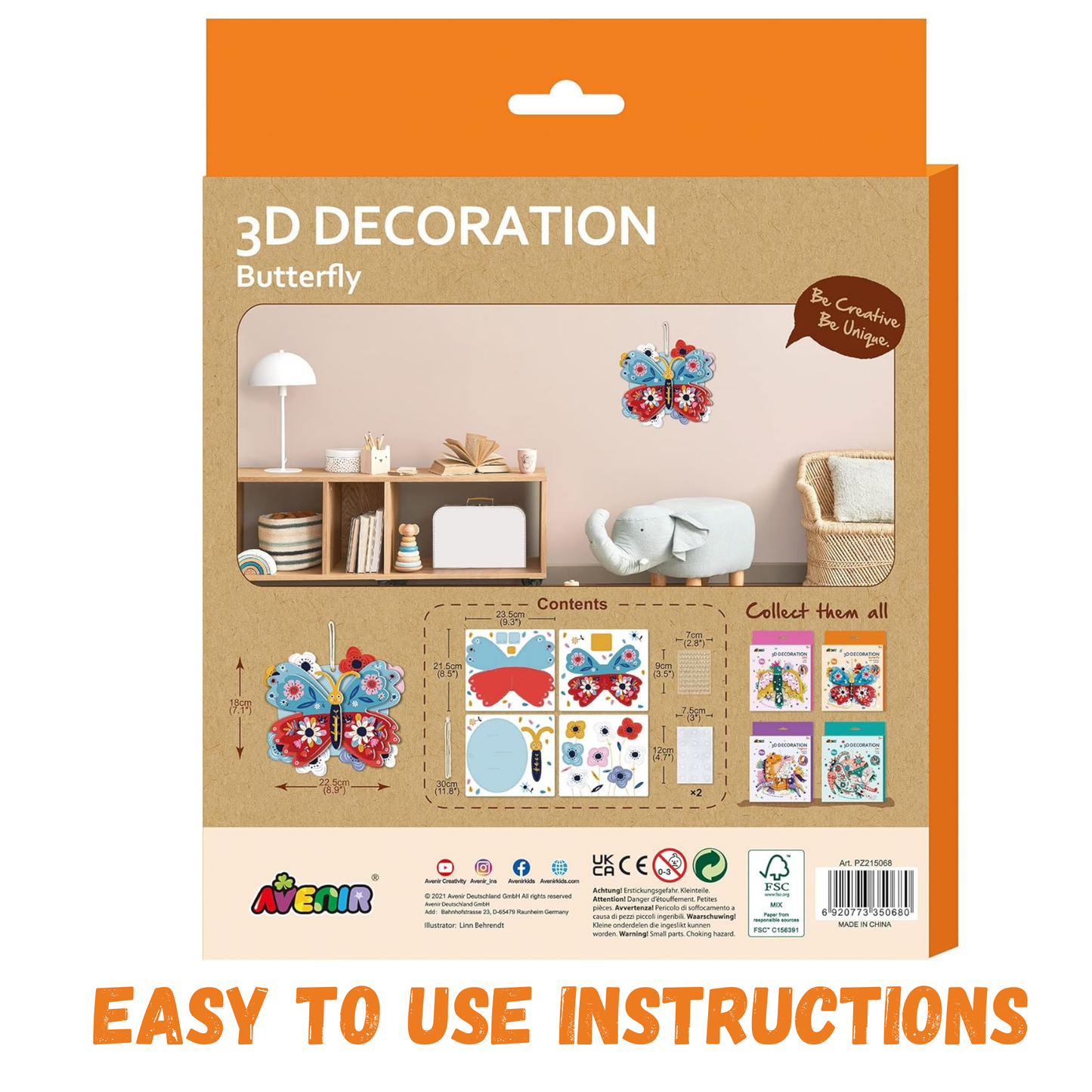 Create Your Own 3D Butterfly Kit