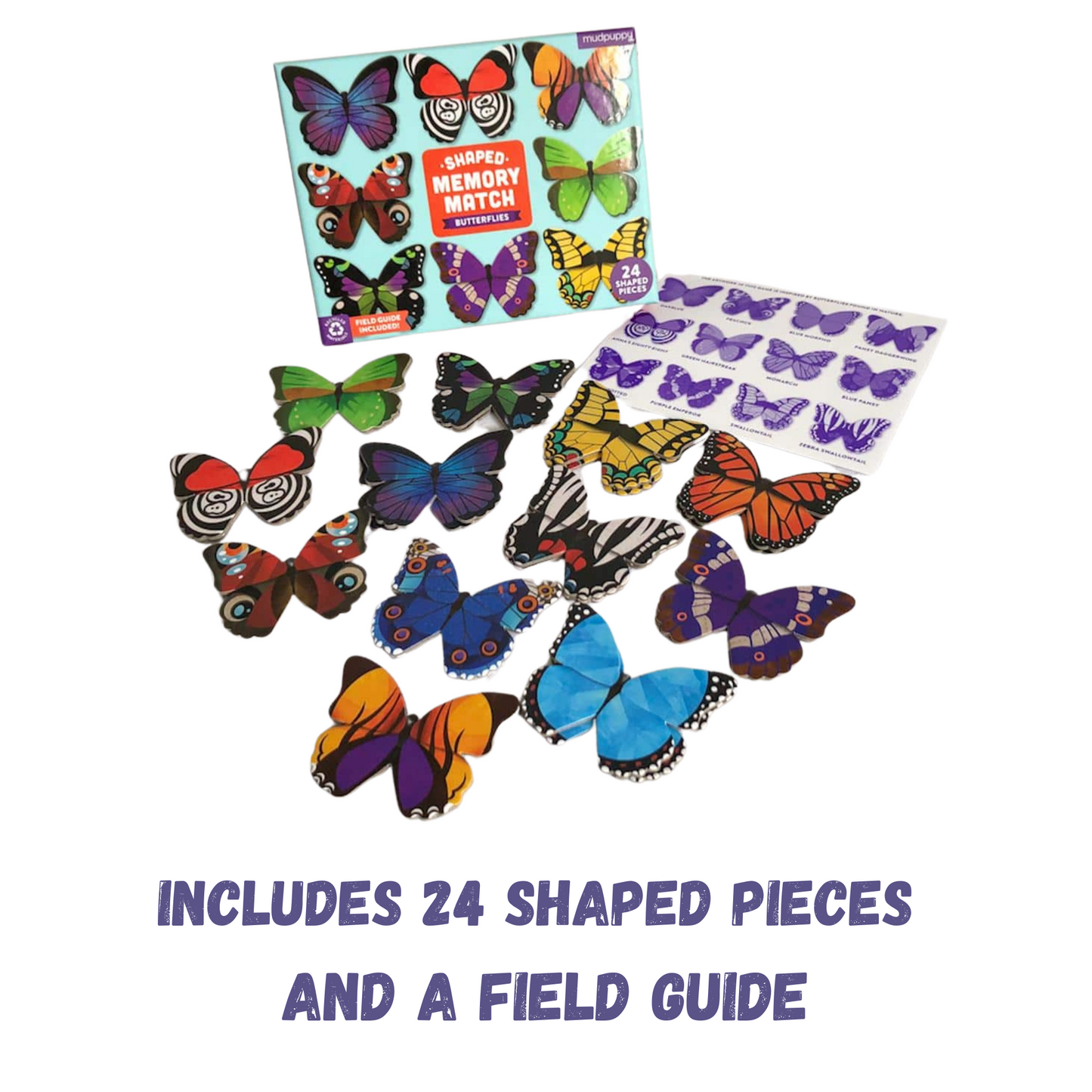 Butterflies Shaped Memory Match Game