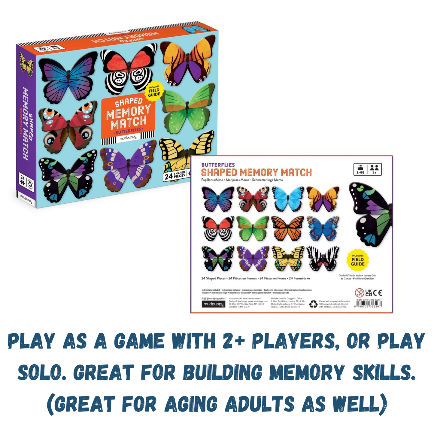 Butterflies Shaped Memory Match Game