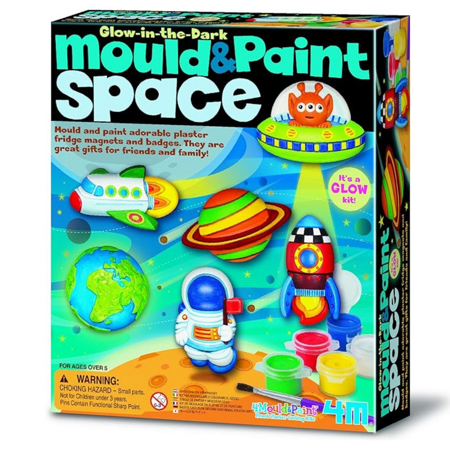 Glow In The Dark Mould & Paint Kit: Space