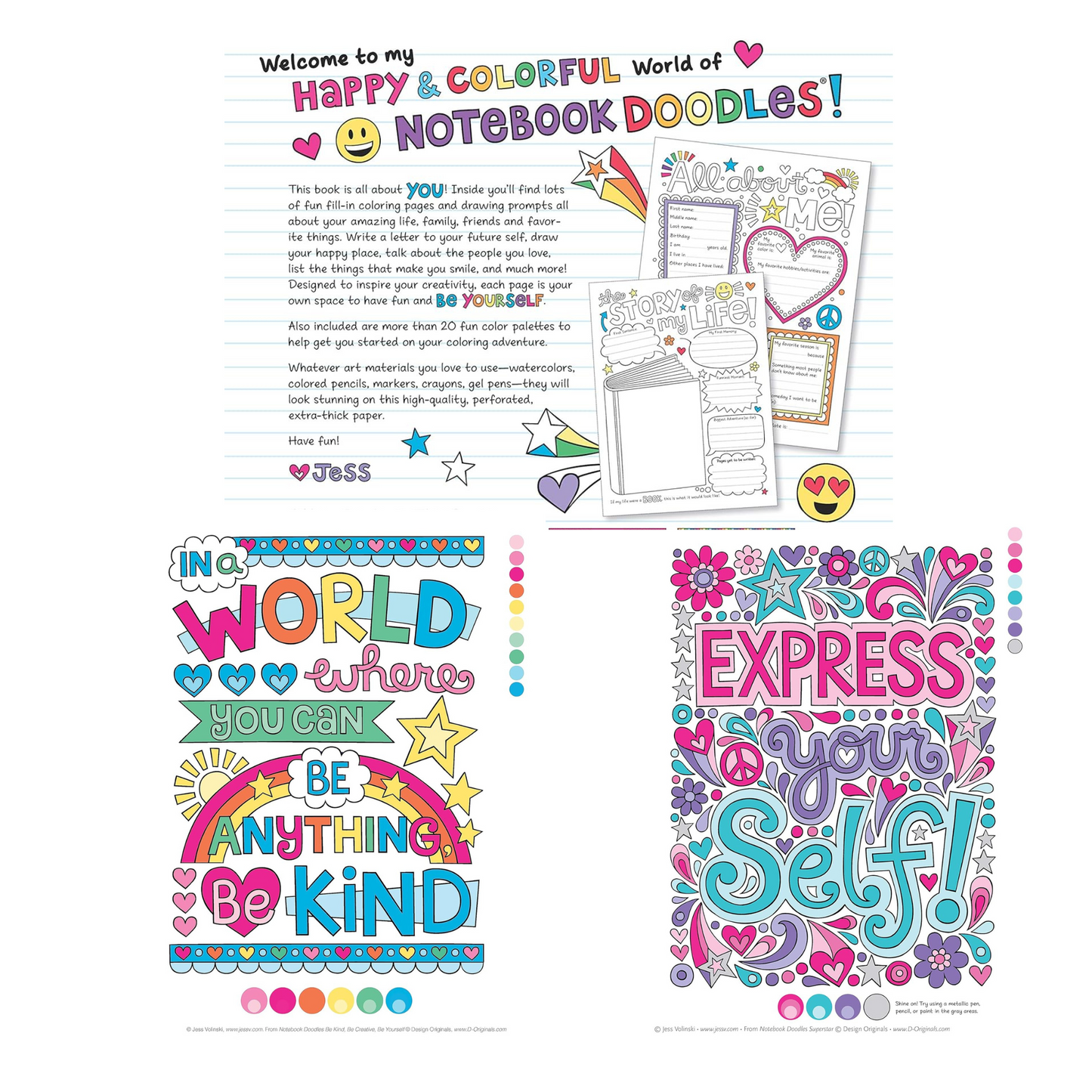 Notebook Doodles Coloring and Activity Book