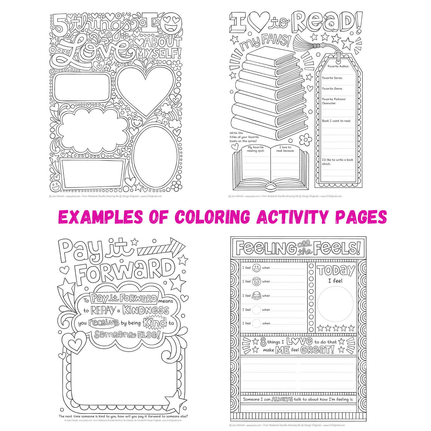 Notebook Doodles Coloring and Activity Book