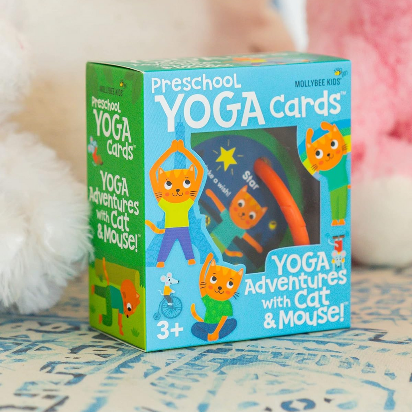 Preschool Yoga Cards: Yoga Adventures with Cat and Mouse