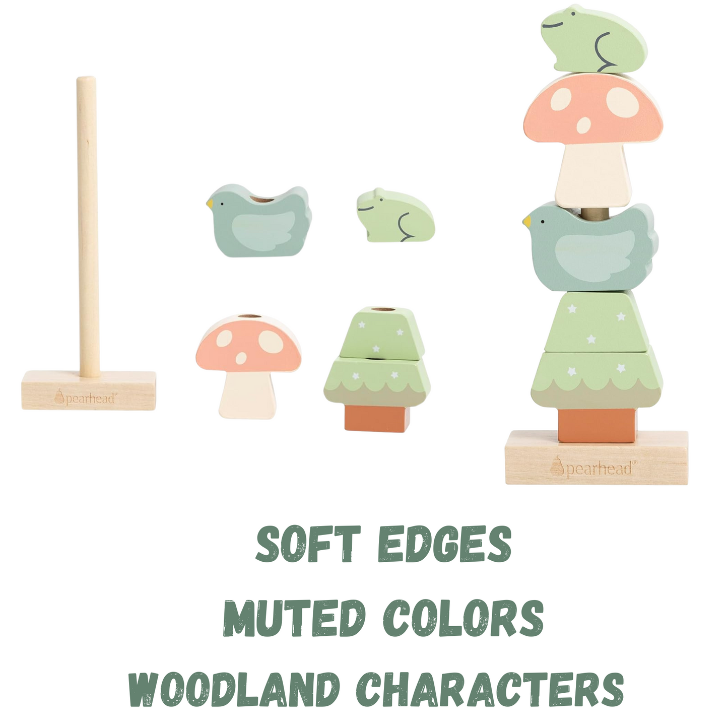 Woodland Wooden Stacking Toy