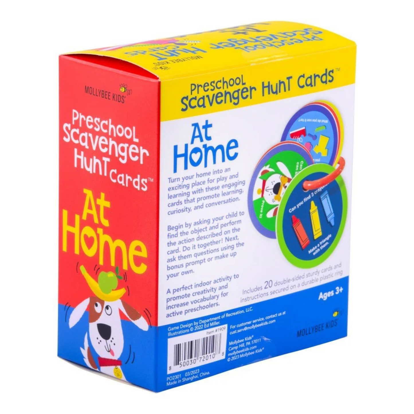 Preschool Scavenger Hunt Cards: At Home