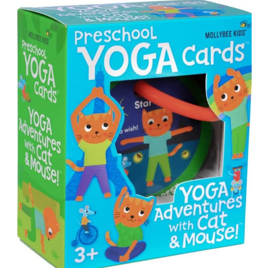 Preschool Yoga Cards: Yoga Adventures with Cat and Mouse