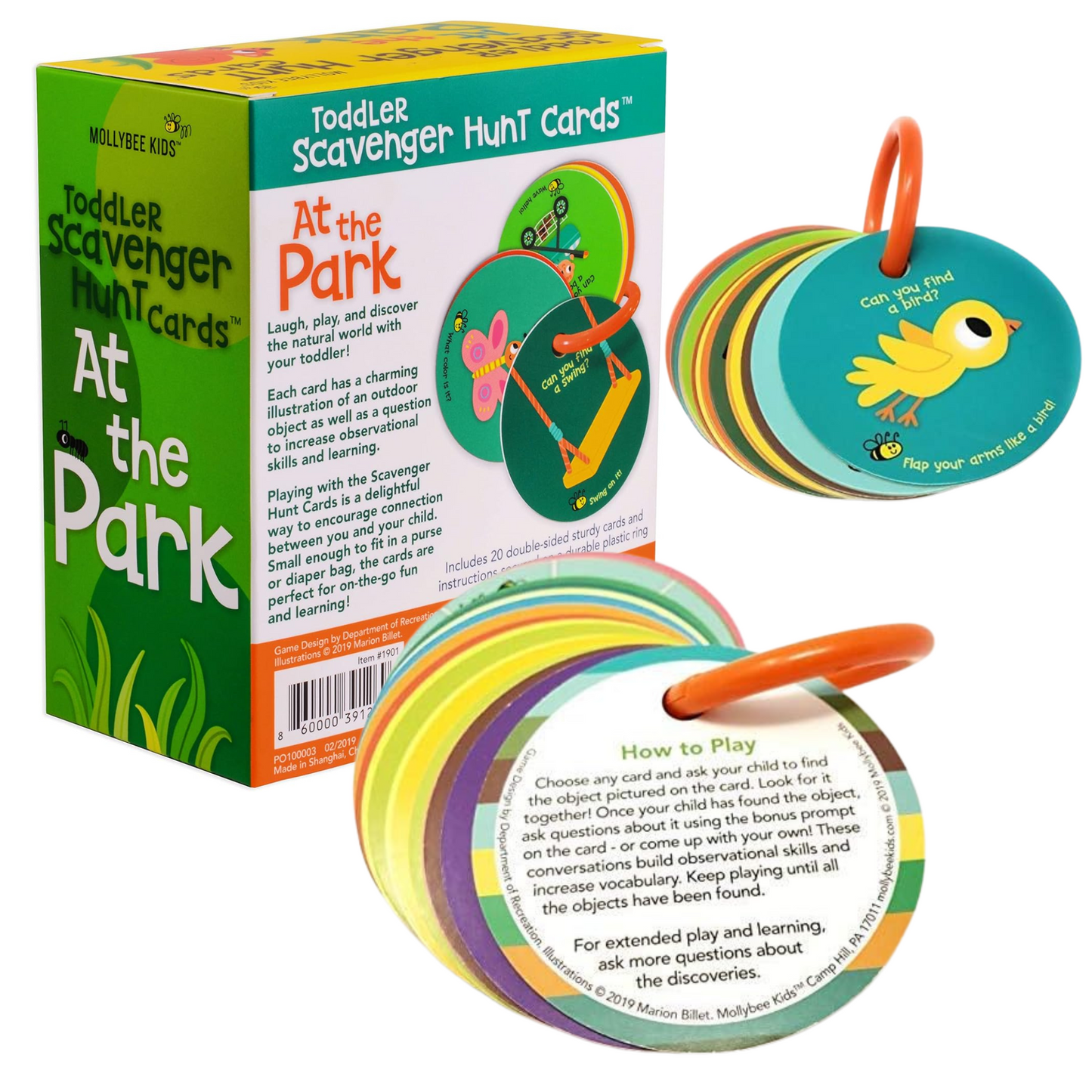 Toddler Scavenger Hunt Cards: At The Park