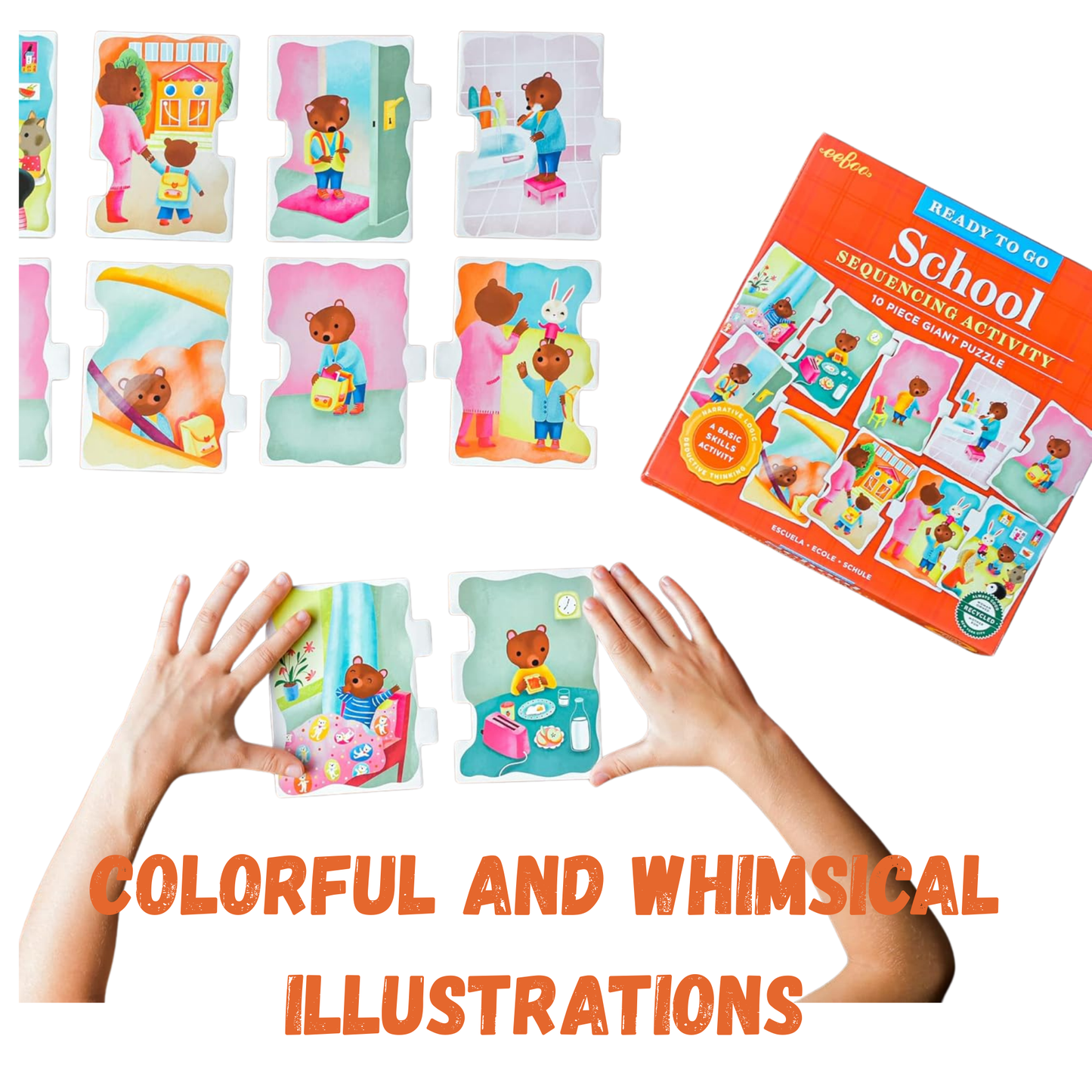 Ready To Go School Sequencing Puzzle