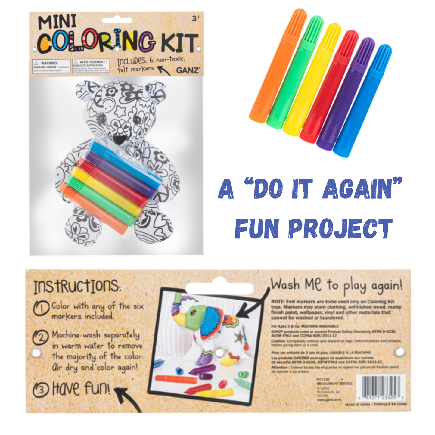 Teddy Bear Coloring Kit