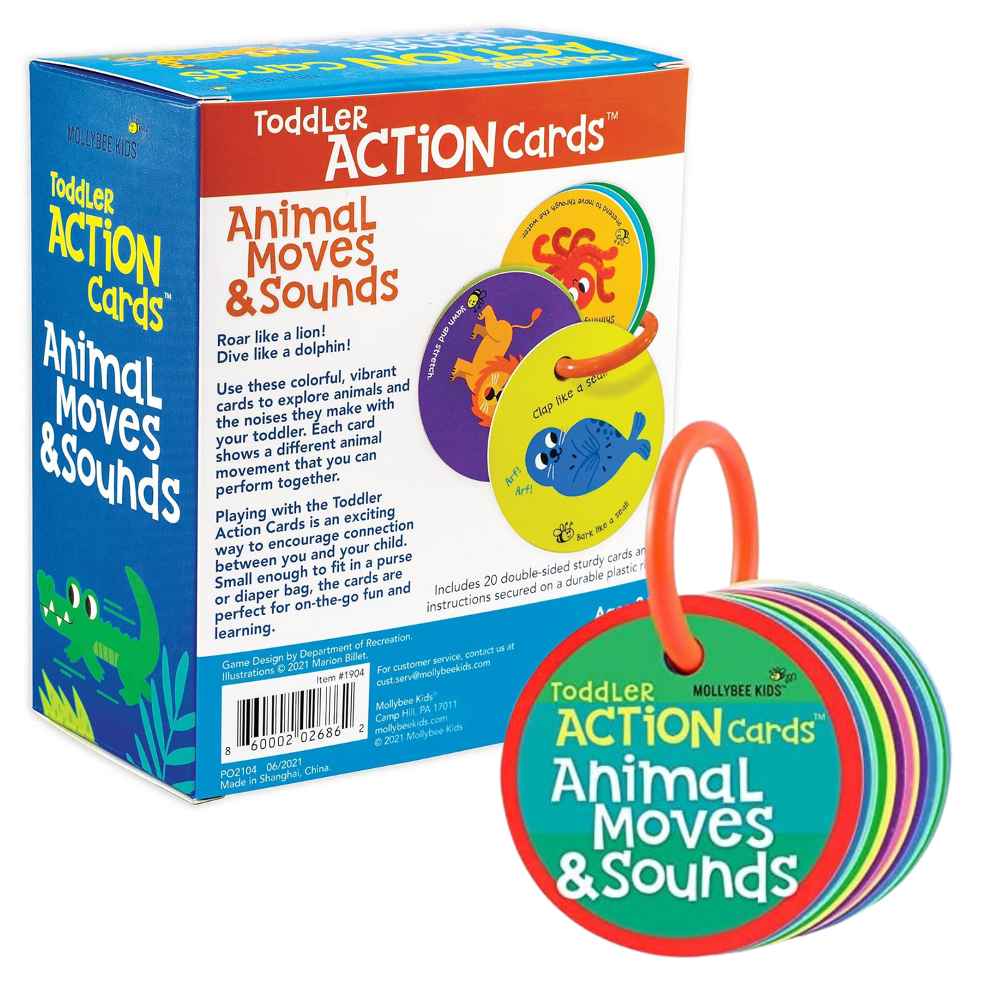 Toddler Action Cards: Animal Moves and Sounds