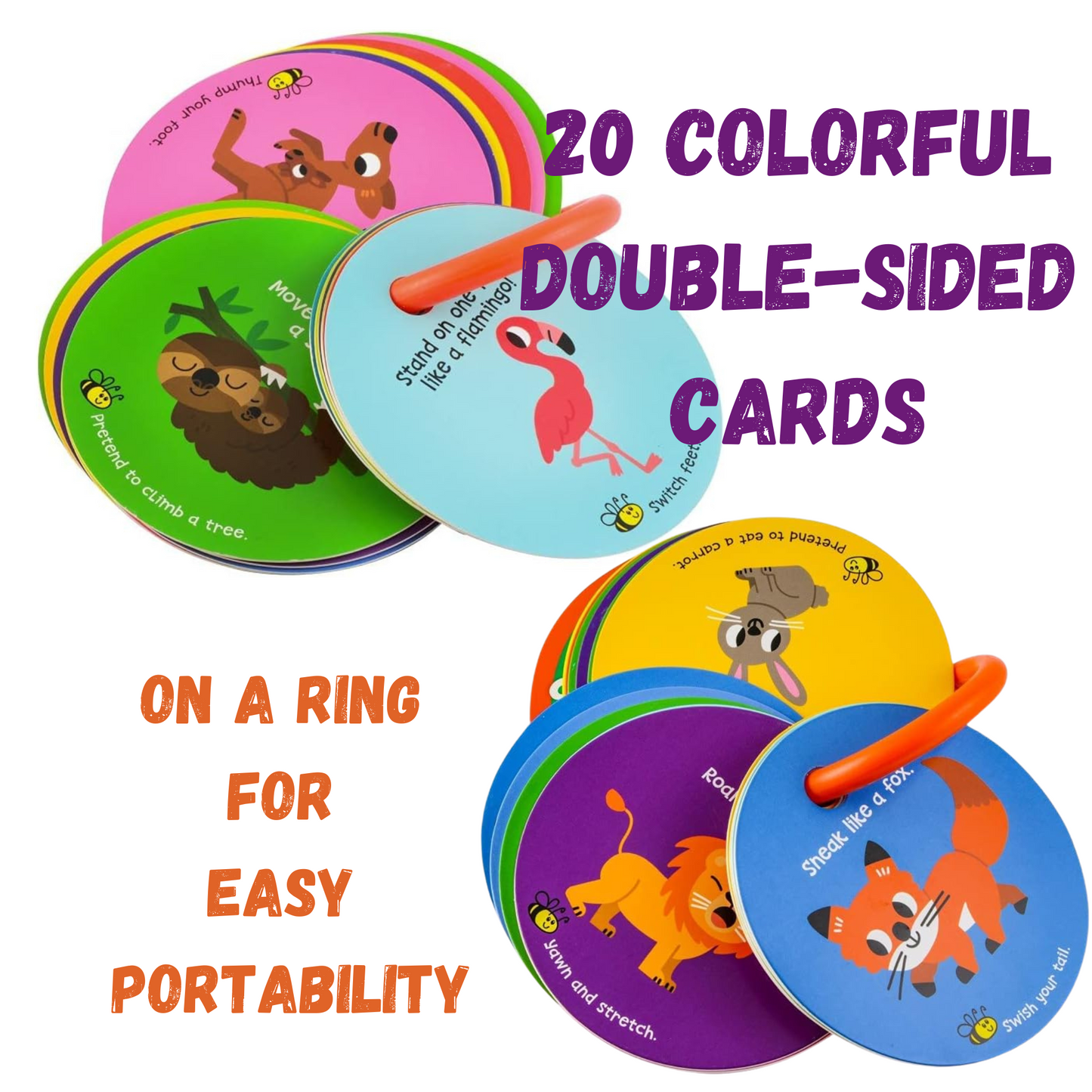 Toddler Action Cards: Animal Moves and Sounds