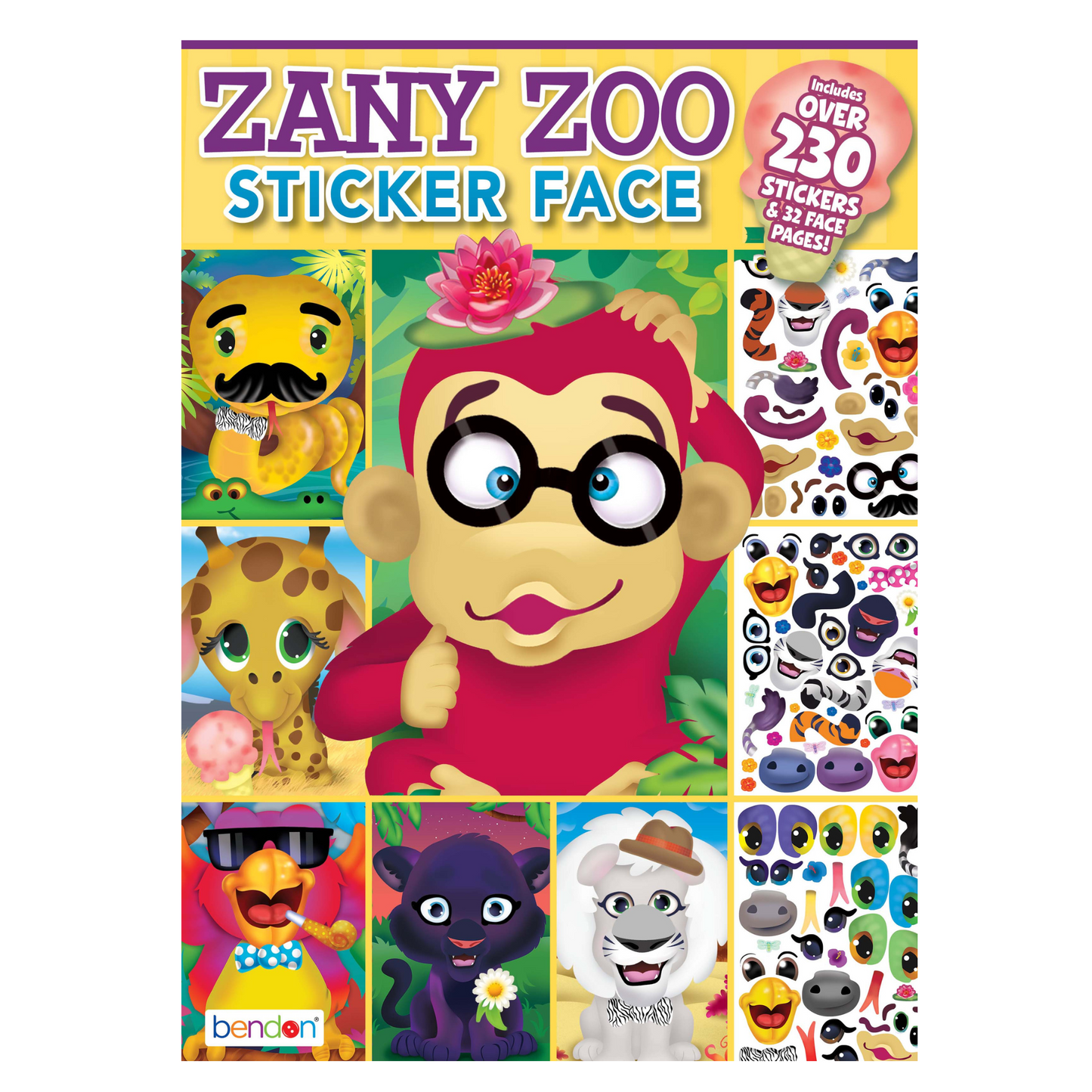 Zany Zoo Sticker Face