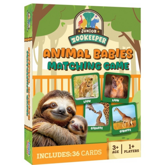 Jr Zookeeper Animal Babies Matching Game